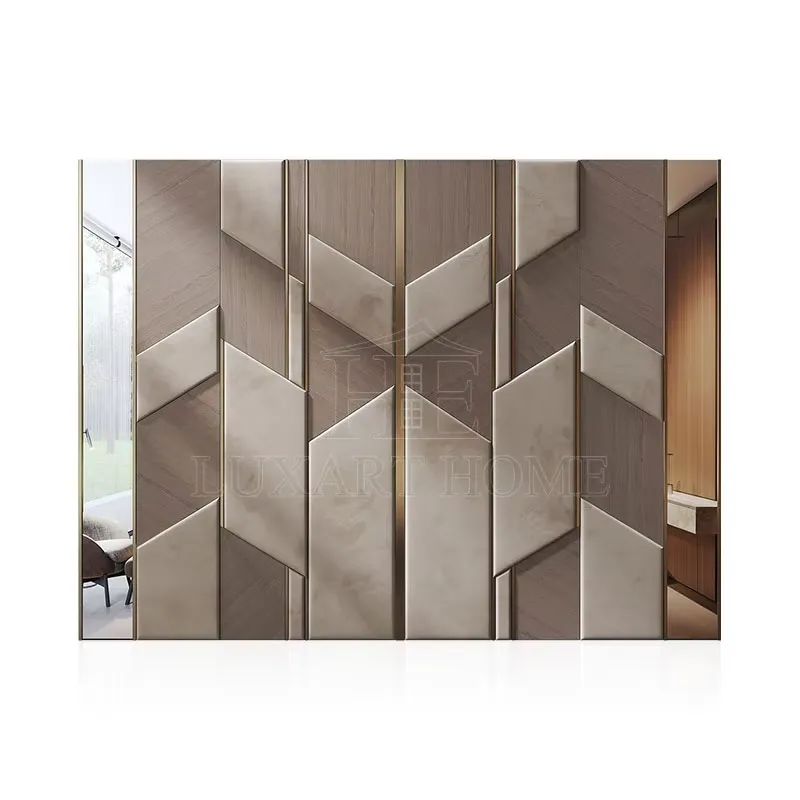 Pvc Panel Background - Personalized Villa Bedroom Background Interior Wall